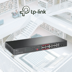 Switch “TP-Link” Unmanaged Switch 16-Port PoE+/2G + 2G or 2SFP