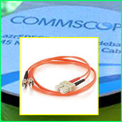 SC-ST 50/125 OM2 Fiber Patch Cable, Duplex, LSZH&OFNR, 3MR