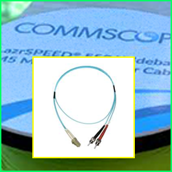 LC-ST 50/125XG OM3 Fiber Patch Cable, Duplex, LSZH&OFNR, 20MR