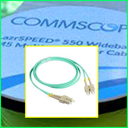 SC-SC 50/125XG OM3 Fiber Patch Cable, Duplex, LSZH&OFNR, 3MR 0