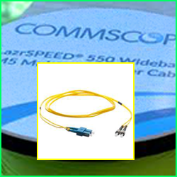 SC-ST Singlemode Fiber Patch Cable, Duplex, LSZH&OFNR, 3MR 0