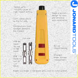 Jonard Tools EPD-91461, Manual Punchdown Tool with 2 Steel Blades 66 