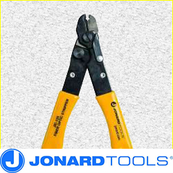 Jonard JIC-125 Fiber Optic Stripper with Yellow Plastic Dipped Handle, 5-3/16" Length 0