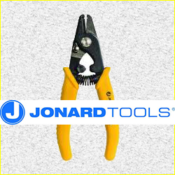 Jonard JIC-175 Ergonomic Fiber Optic Stripper with TPR Handle, 6" Length 0