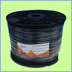 SUN Coaxial Cable RG6U Shield 98% / 95% พร้อมสายไฟ 0.75 SQ.MM (โทรสอบถามราคา) 0