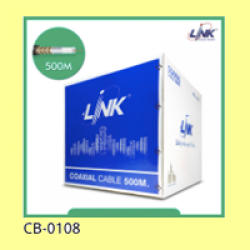 LINK CB-0108 RG 6/U Cable Black Jacket, 95% Shield  0