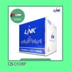 LINK CB-0108P RG 6/U Outdoor Cable Black PE Jacket, 95% Shield  0