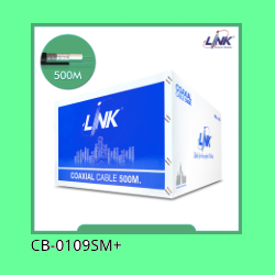 LINK CB-0109SM+ RG 6/U Outdoor Cable Black PE Jacket w/Messenger 0