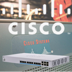 Switch “Cisco” Business 350 Series 12(5G) PoE+/2SFP+ + [2SFP+ or 2(10G) 0
