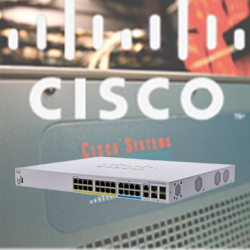Switch “Cisco” Business 350 Series 16G + 8(5G) PoE+/2SFP+ + [2SFP+ or 2(10G) 0