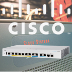 Switch “Cisco” Business 350 Series 6G + 2(2.5G) PoE+/2SFP+ or 2(10G) 0
