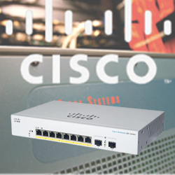 Switch “Cisco” Business 220 Series 8G PoE+/2SFP 0