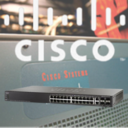 Switch “Cisco” 550X Series 24G/4SFP+ or 2SFP+ + 2(10G) 0