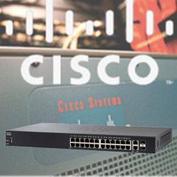 Switch “Cisco” 250 Series 24G PoE+/2SFP+ + 2G 0