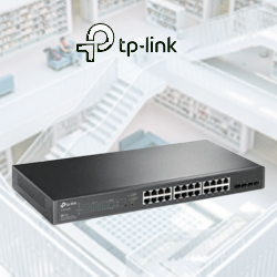 Switch “TP-Link” Smart Switch 24G PoE+/4SFP 0