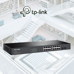 Switch “TP-Link” Managed Switch 16G/2SFP or 2G 0